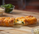 Stuffed Cheesy Bread with Spinach & Feta