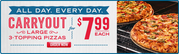 Carryout Deal - Large two toppings $5.99 each