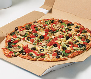 Calories in Dominos Medium Pacific Veggie Pizza
