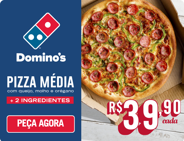 Fome de Domino's? Assinante O GLOBO pede pizza com o Clube e