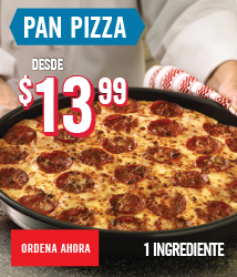 Pan Pizza solo por $13.99